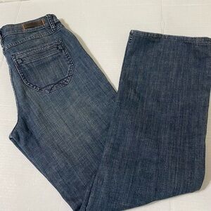 Christopher Blue stretch wide leg Jean's size 8